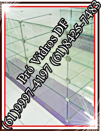 Balcão de Vidro, DF, (61)98185-6333, Vitrine de Vidro, Brasilia, Gôndola de Vidro, no DF, Prateleira de Vidro, Balcão Expositor, em vidro temperado