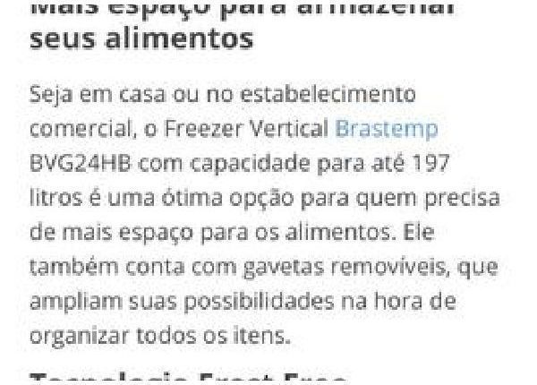 Freezer vertical Brastemp - Geladeiras e freezers