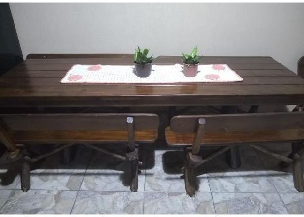 Mesa para churrasco com bancos - Mesas e cadeiras