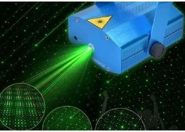 Mini Canhão de Luz Projetor Holográfico para Festas Efeitos de Luz - Materiais de construção e jardim