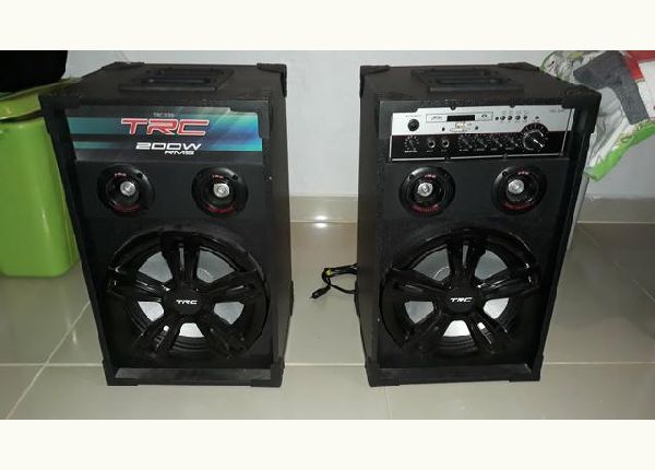 Caixa amplificada 200w trc c/ led - Caixa de som e speakers
