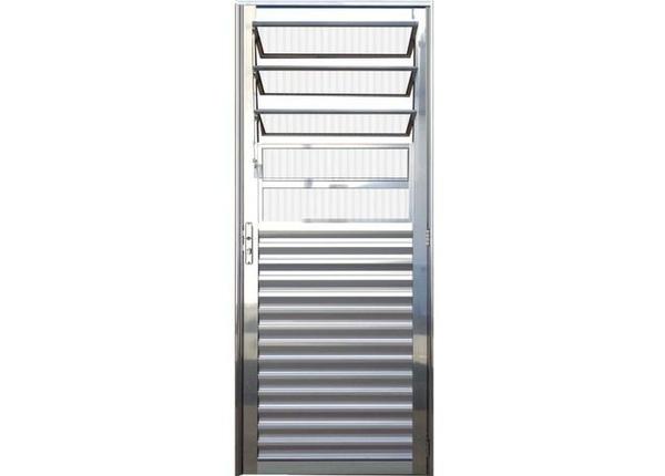 Porta De Aluminio Completa Com Fechadura e Batente R$279,99 Nova - Materiais de construção e jardim