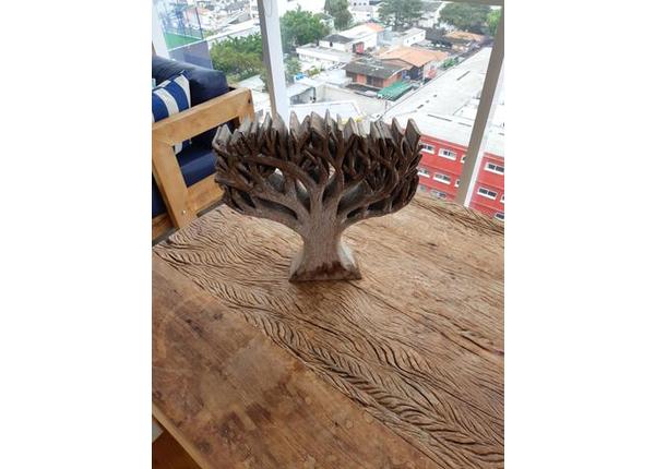 Árvore da vida madeira maciça,Thailândia - Objetos de decoração