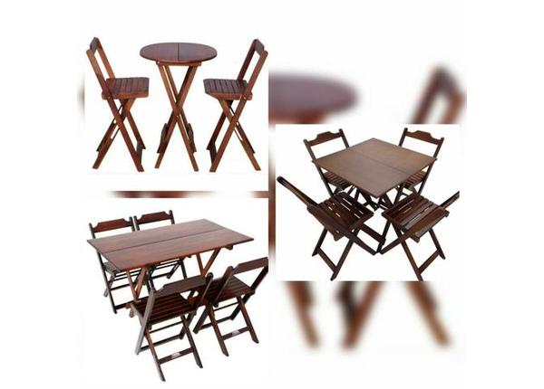 Promoção/conjuntos mesa 70x70/a pronta entrega - Mesas e cadeiras