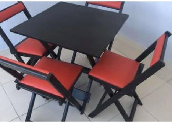Mesas e cadeiras dobraveis estofada Madeira - Mesas e cadeiras