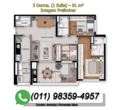 Lançamento Club Station Vila Prudente | Apartamentos de 63 a 91m² | 2 e 3 dorms (1 suíte)