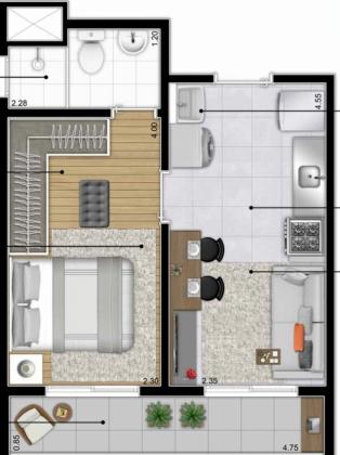 Apartamento na Planta