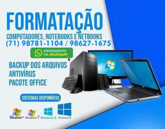 Formatação de Computadores/ Notebook salvador Bahia