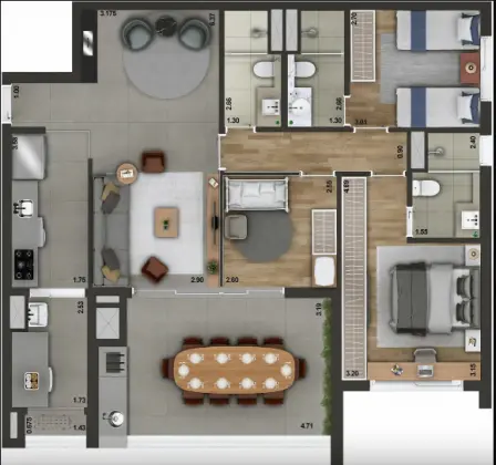 Apartamento de 3 dormitórios ao lado do Metrô Alto do Ipiranga