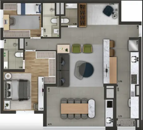 Apartamento de 3 dormitórios ao lado do Metrô Alto do Ipiranga