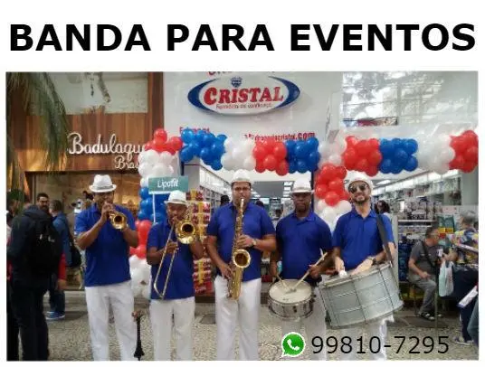 Bandinha para Festas, Inaugurações e Eventos - Temos perna de pau, malabares e palhaços