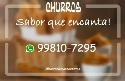 Estação de Pipoca, Algodão Doce, Crepe, Churros, Açaí e Sorvete