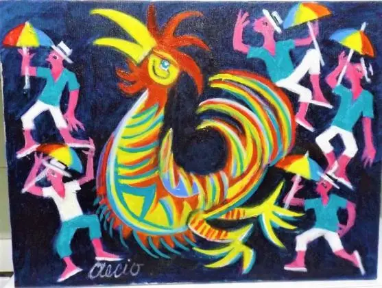AECIO TEMA O FREVO DE PERNAMBUCO MEDIDA 50X40