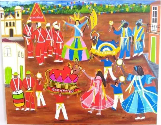 BOI BUMBA - 40 X 50 PINTURA DE A. ALMEIDA