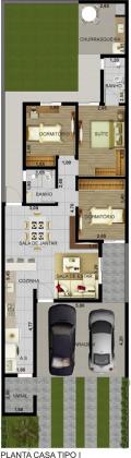 Casa de Condomínio com 3 Quartos e 2 banheiros à Venda,112 m² por R$ 369.900