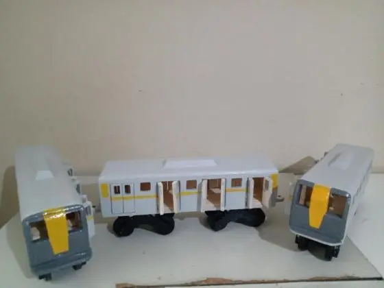 Novidade!!: Miniatura do Metrô de São Paulo em madeira pura