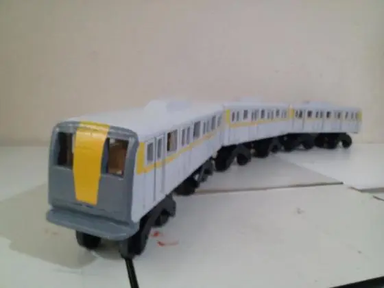 Novidade!!: Miniatura do Metrô de São Paulo em madeira pura