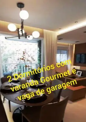 2 dorms com Varanda e Garagem