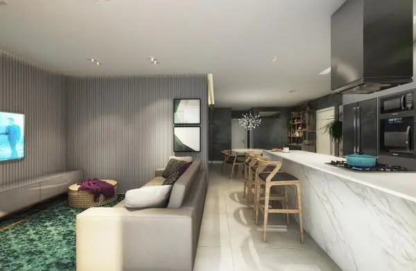 Excelente Apartamento com Vista Rio/Mar, sendo 3 suítes e 2 Vagas, em Itajaí/SC
