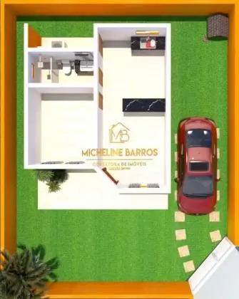 Modelo de casa de 1 quarto a venda em Unamar, Cabo Frio - RJ