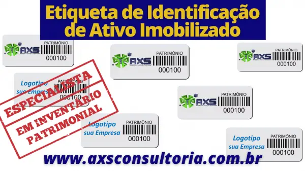 Placas e Tag’s de identificação de Ativo Imobilizado!