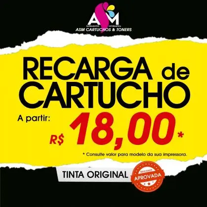 Toner e Cartucho em Guarulhos é na ASM Supri!