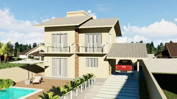 Casa 3 dormitórios 2 suítes - Praia da Gamboa - Garopaba/SC