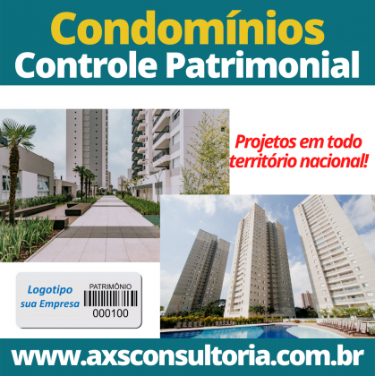 Controle do Ativo Imobilizado em Condomínios Residenciais e Empresariais - em todo o Brasil!