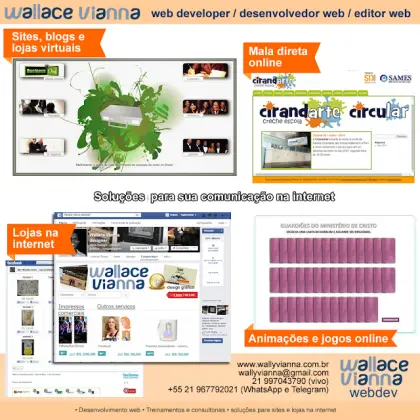 Wallace Vianna - Desenvolvedor web developer autônomo freelancer RJ
