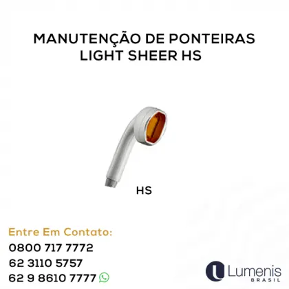 MANUTENÇÃO DE PONTEIRAS LIGHT SHEER HS, ET, XC. Atendemos todo o Brasil