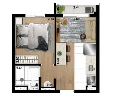 MetrôShopping Tucuruvi - 1 dorm - MCMV
