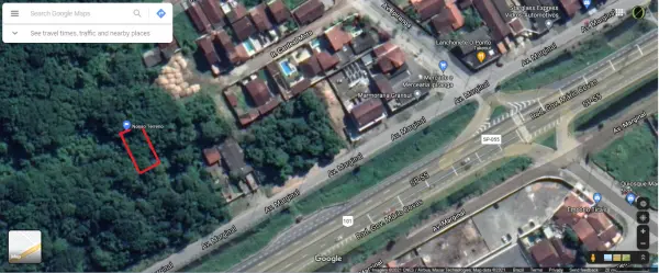 Terreno no Jardim Suarão á 855 metros da praia, no pé da Mata Atlântica