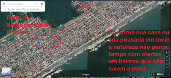Terreno no Jardim Suarão á 855 metros da praia, no pé da Mata Atlântica