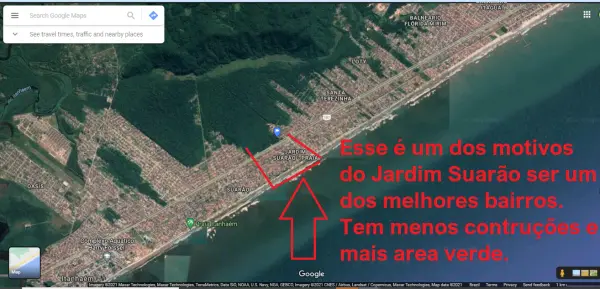 Terreno no Jardim Suarão á 855 metros da praia, no pé da Mata Atlântica