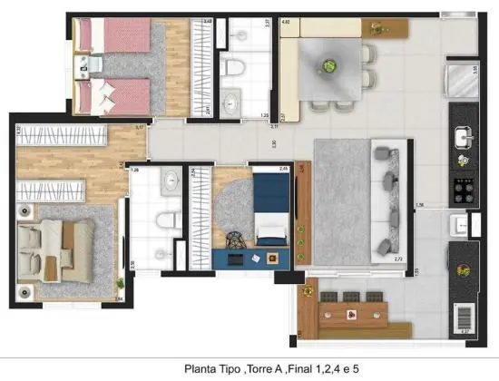 Apartamento no Planalto Paulista -  2 ou 3 dormitórios com suíte