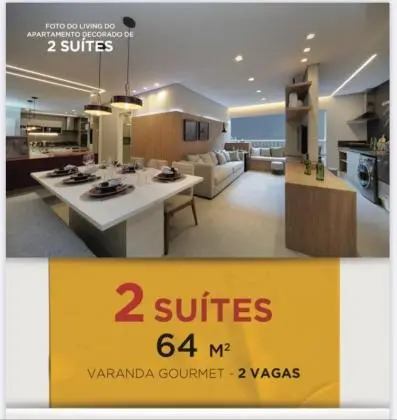 Apartamento 64 e 75m2, com suíte, 02 vagas, Guarulhos