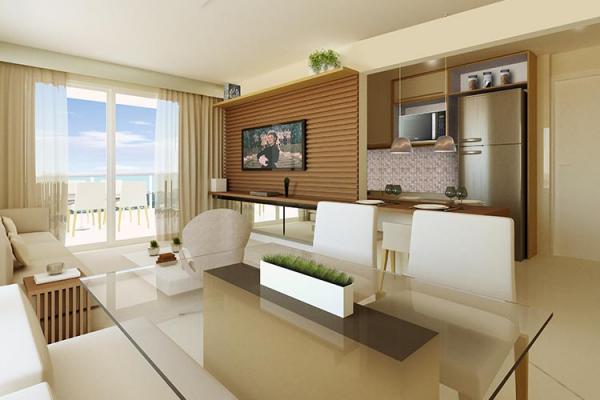 Apartamentos de 2 dormitórios com vista para o mar em Mongaguá - SP