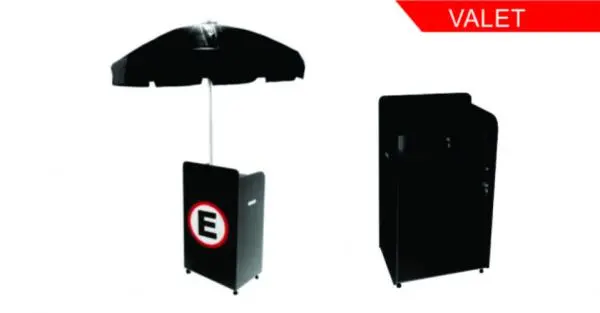 Balcão Vallet Preto + Guarda Sol Preto 1, 60