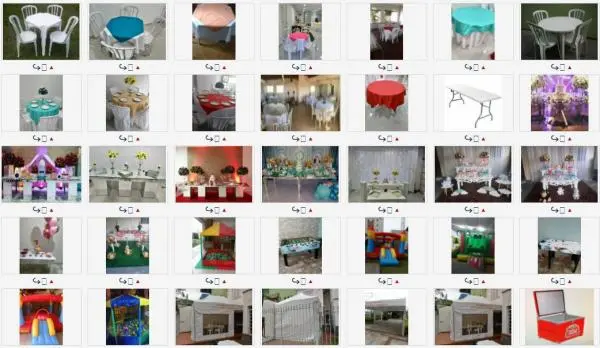 Promoção  Locação de mesas com 4 cadeiras R$ 9, 49
