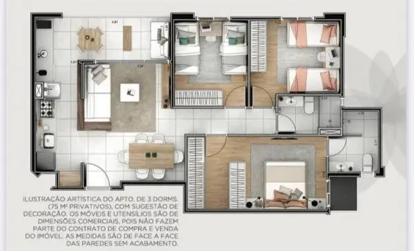 Reserva das Flores, Guarulhos, 75m2, excelente