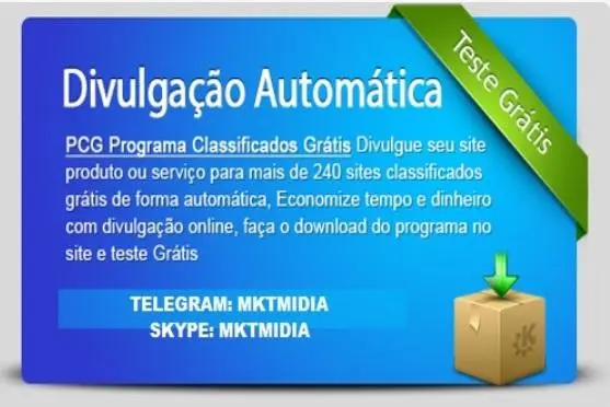 Software Divulgador 250 Classificados Gratis- Download Gratuito