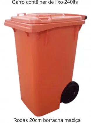 Contentores de lixo c/ rodas 120lts , 240lts a 360lts