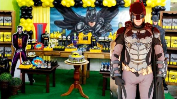 Batman Cover Personagens Vivos Festas Infantil Armadura