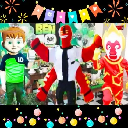 Ben 10 Cover Turma Personagens Vivos Festa Infantil