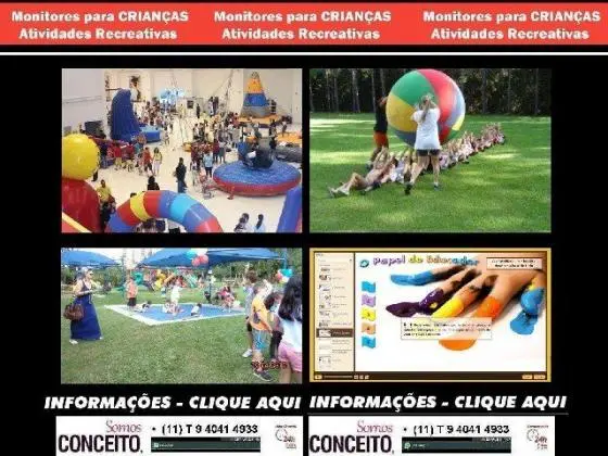 Animação Recreação Infantil Condomínios