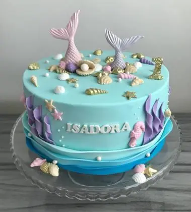 Bolo de Pasta Americana 2 Sereias Mergulhando - Essence Candy 2