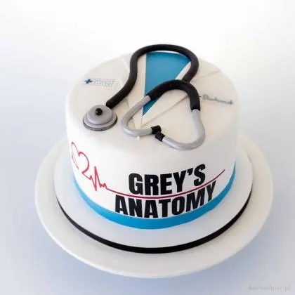 Bolo de Pasta Americana Grey´s Anatomy - Essence Candy