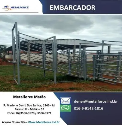 porteiras bandeira do brasil metalforce