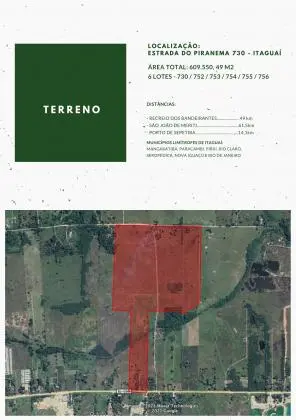 venda ou arrendamento de área parcial ou total em Itaguaí