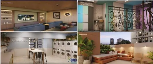 Apartamento de 24 m2, 01 dormitório, com varanda- Casa do Ator